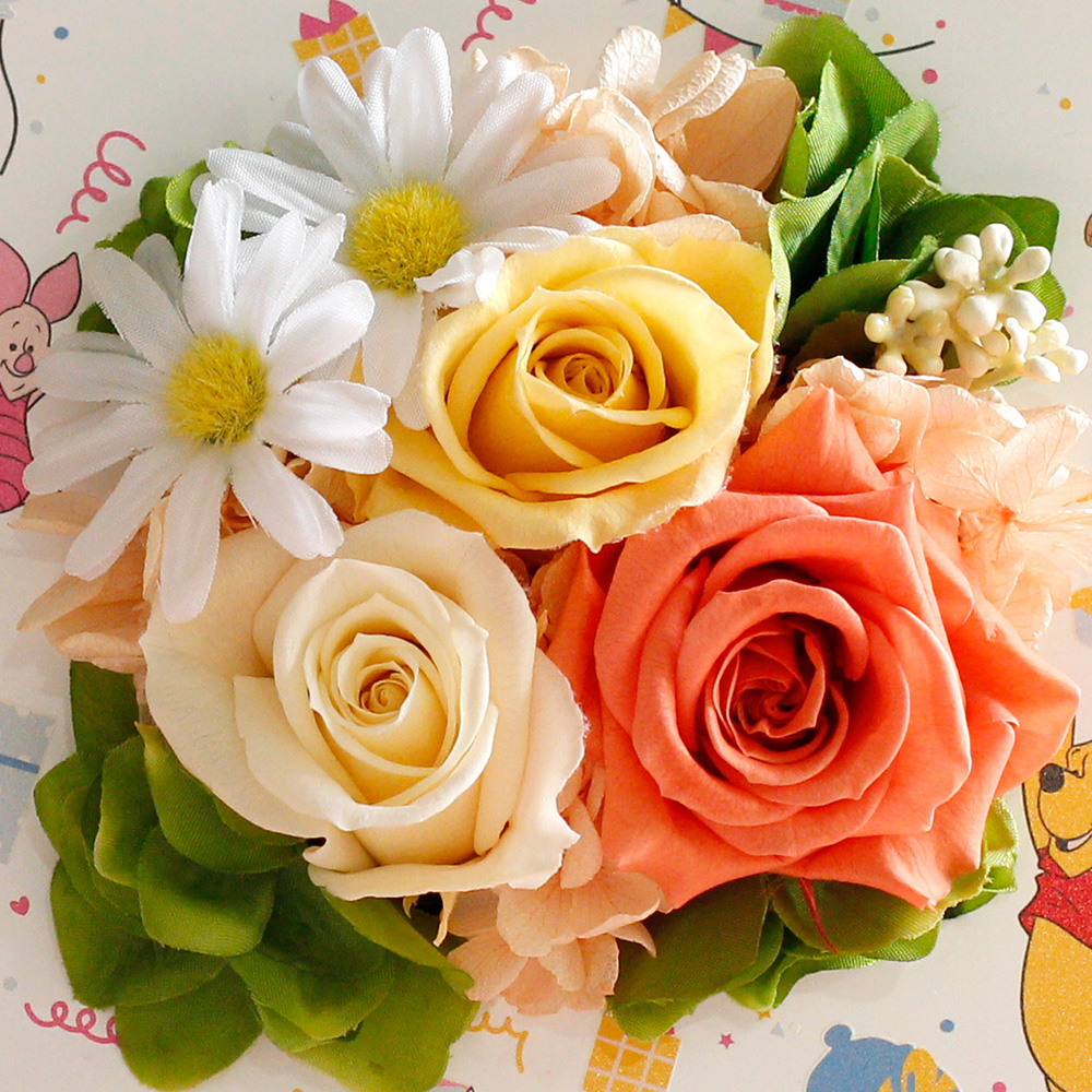 ディズニー/プリザーブドフラワー「フレーム(くまのプーさん)」 デザインアップ