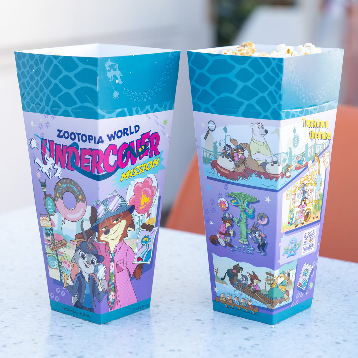 東京ディズニーリゾート『ズートピア2』ポップコーン、レギュラーボックス パッケージ