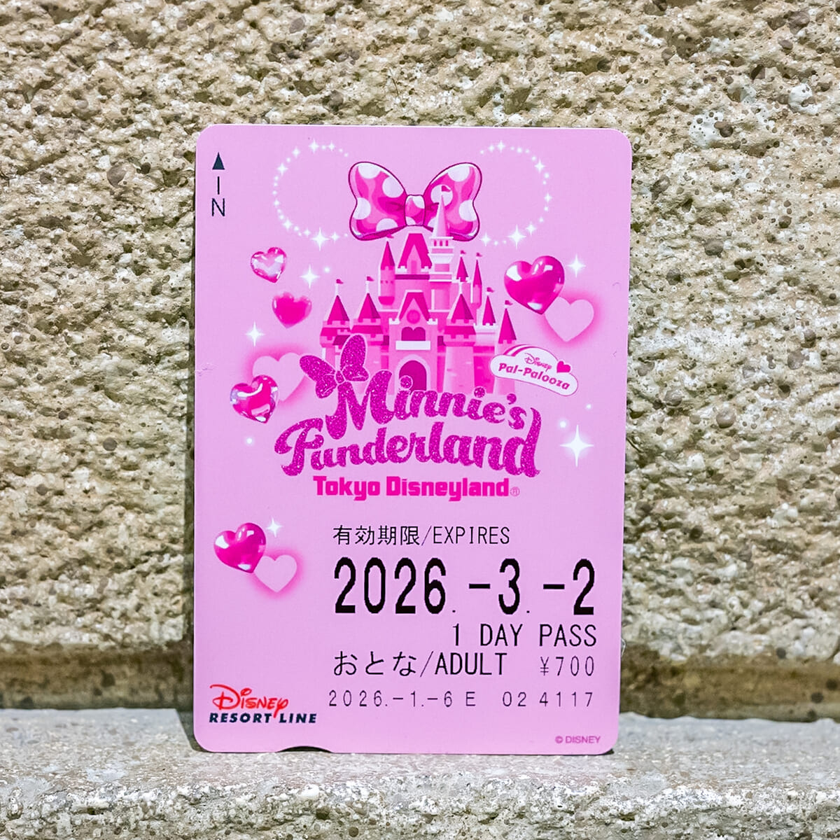 ディズニーリゾートライン「ディズニー・パルパルーザ“ミニーのファンダーランド”」フリーきっぷ2