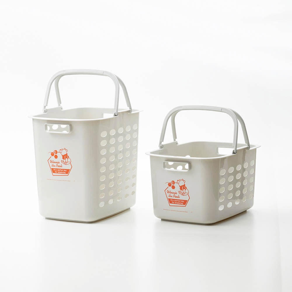 ランドリーバスケット２サイズセット　プーさん