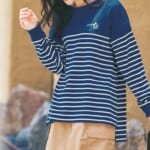 起毛ボーダーチュニック