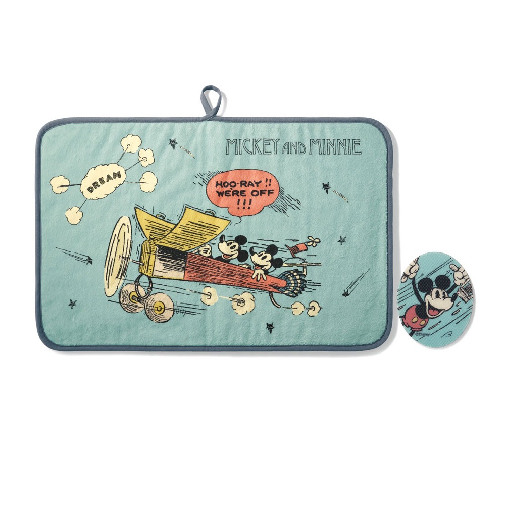 ふんわりマイクロファイバーのマルチマット ミッキー&ミニー