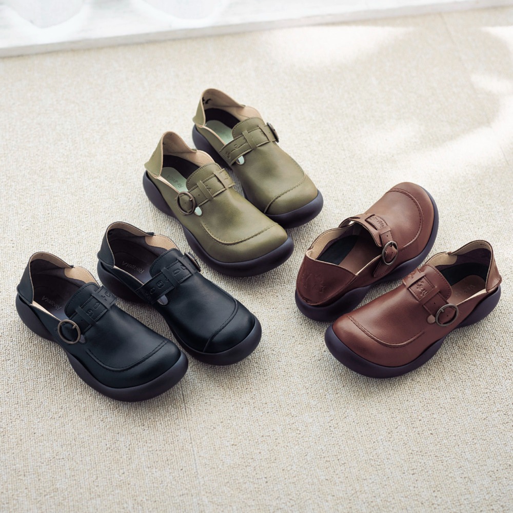 ベルトスリッポンシューズ