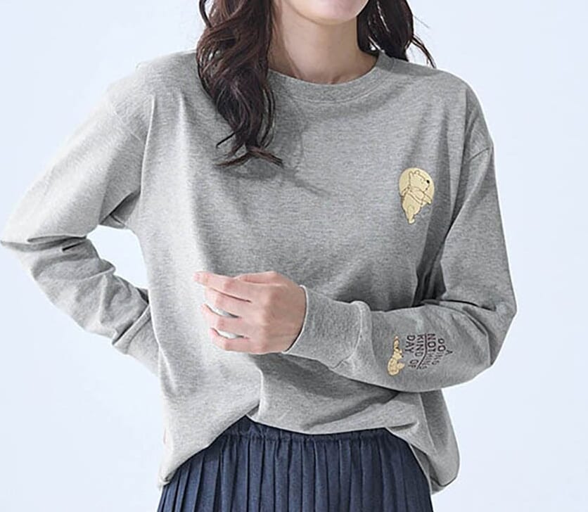 ユニセックス長袖Tシャツ プーさん