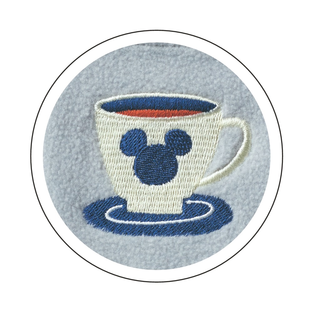レディース肌側綿フリースチュニックパジャマ ミッキー 刺繍アップ