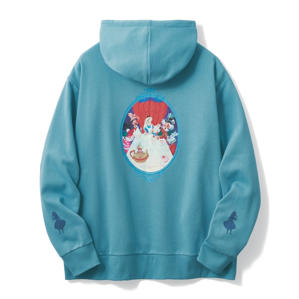 ユニセックス裏毛プルパーカ　アリス