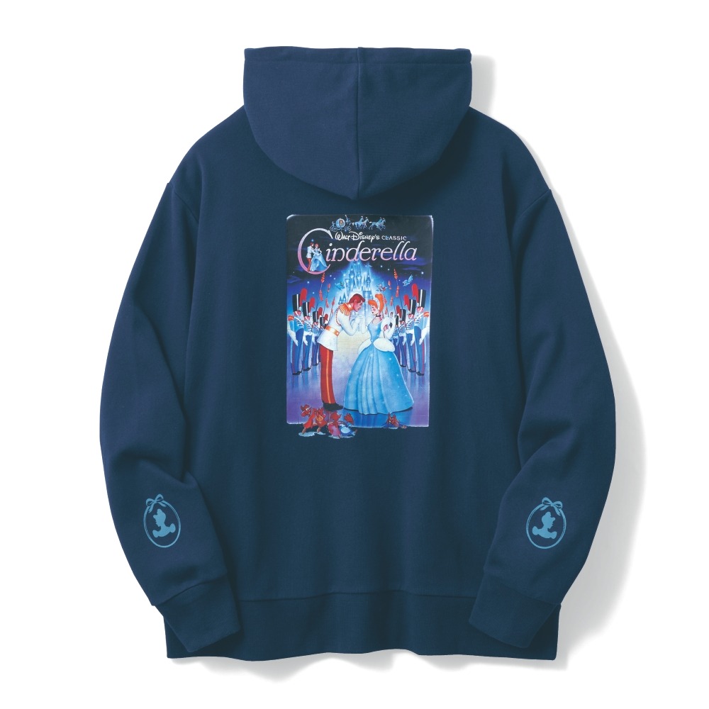 ユニセックス裏毛プルパーカ　シンデレラ