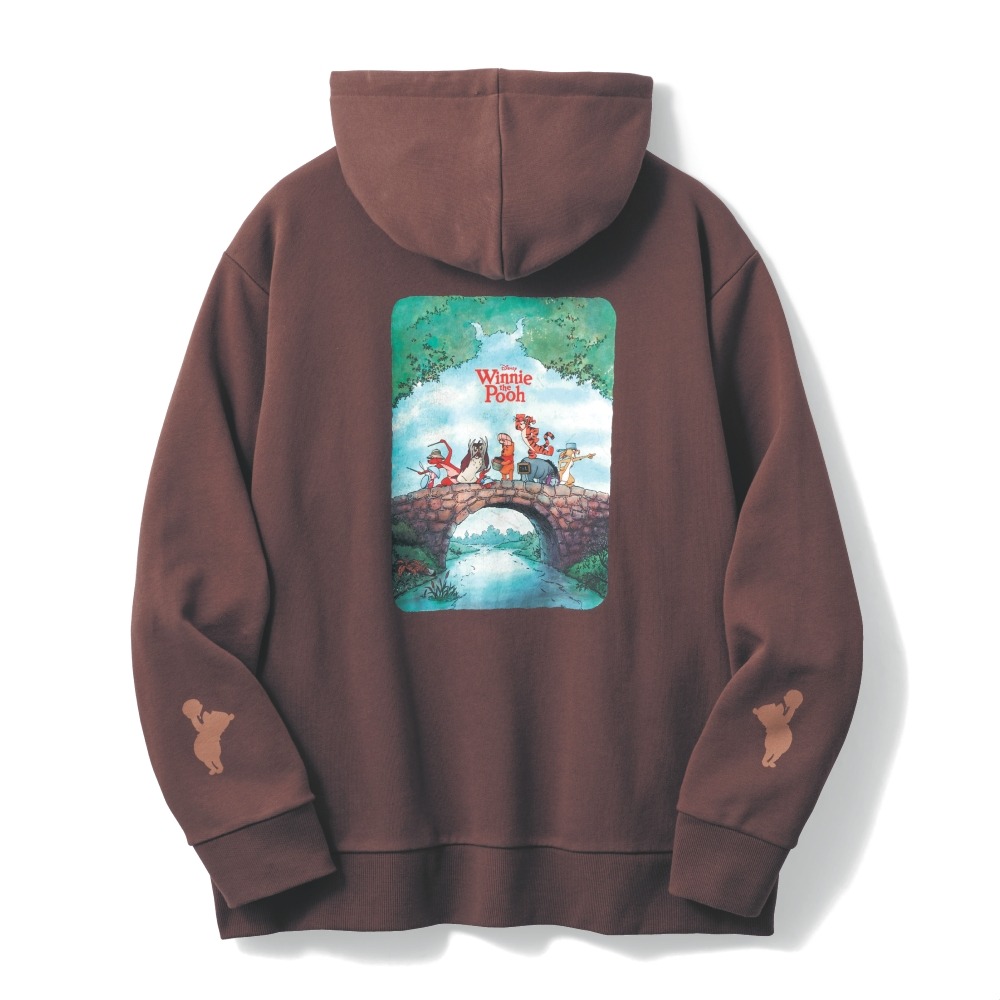 ユニセックス裏毛プルパーカ　プーさん