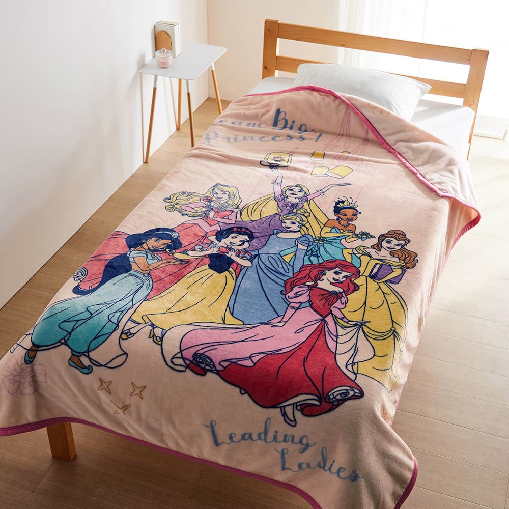 なめらかマイクロファイバー毛布　ディズニープリンセス
