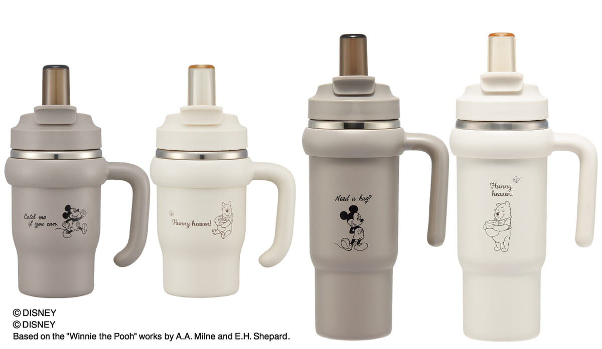 スケーター ディズニー「ミッキーマウス／くまのプーさん」2WAYステンレスタンブラー