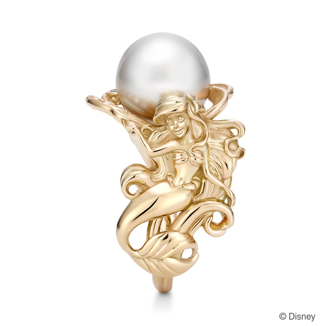 想い入れのある「アリエル」と、海の宝石パールを組み合わせたオーダーリング