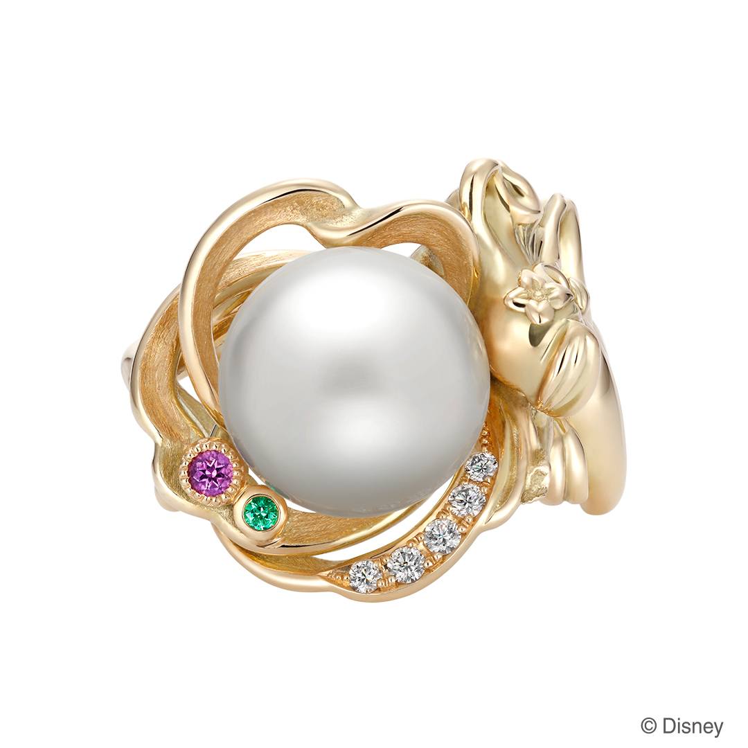 想い入れのある「アリエル」と、海の宝石パールを組み合わせたオーダーリング デザインアップ