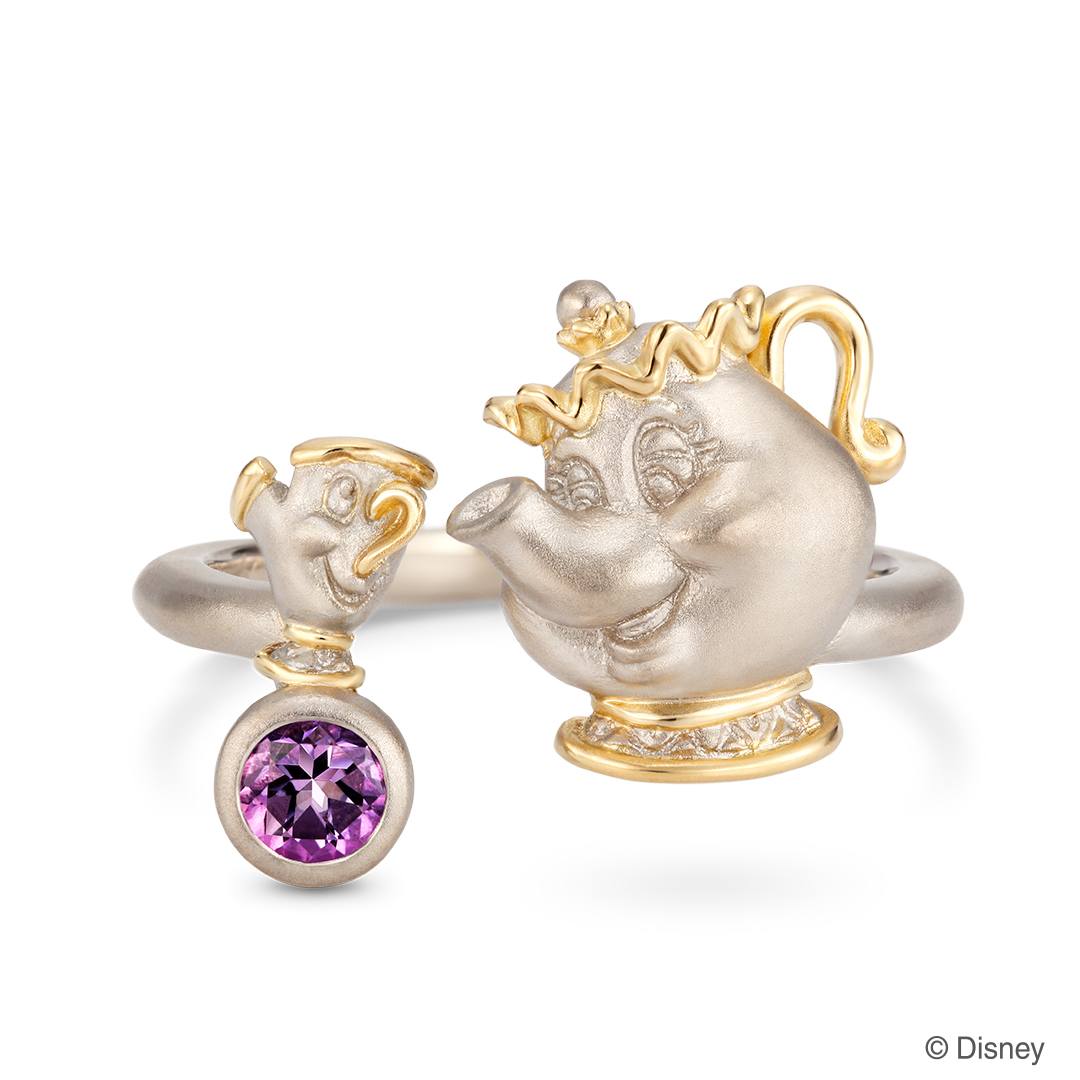 大好きなシーンをジュエリーに。「ポット夫人」と「チップ」のフォークリング