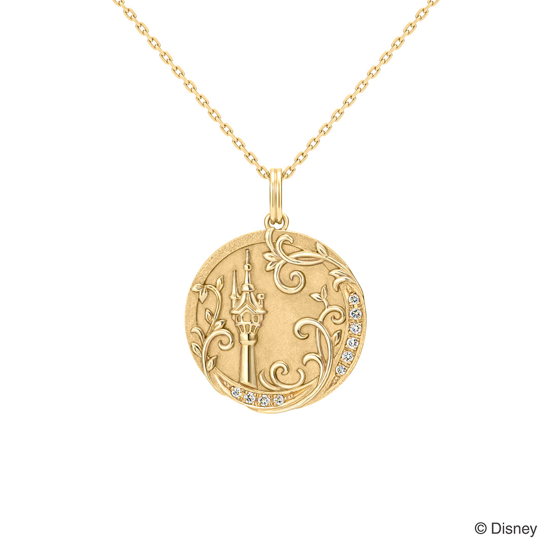 日常使いしやすい『塔の上のラプンツェル』モチーフのコイン型ネックレス