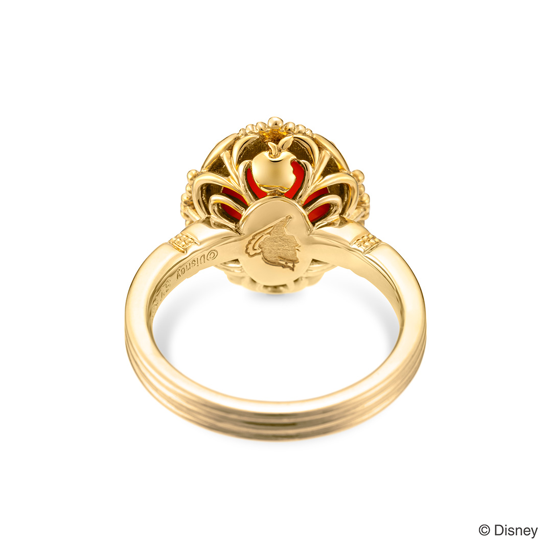 細かなところまで世界観を表現!『白雪姫』モチーフのファッションリング 裏