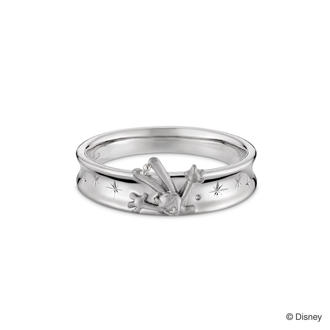 『オズワルド・ザ・ラッキー・ラビット』をモチーフにした特別な結婚指輪　裏