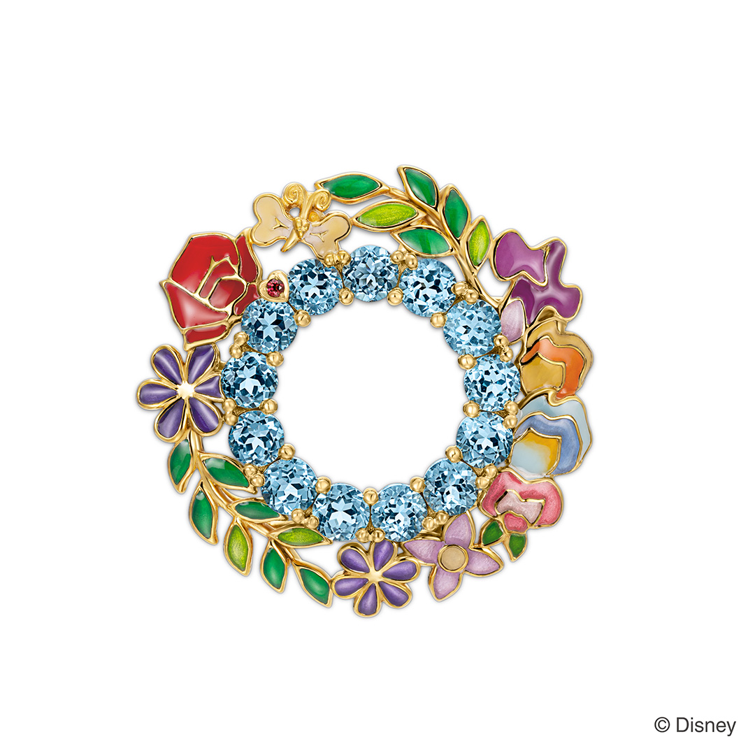 『ふしぎの国のアリス』の世界観を鮮やかに表現したブローチ兼ペンダント