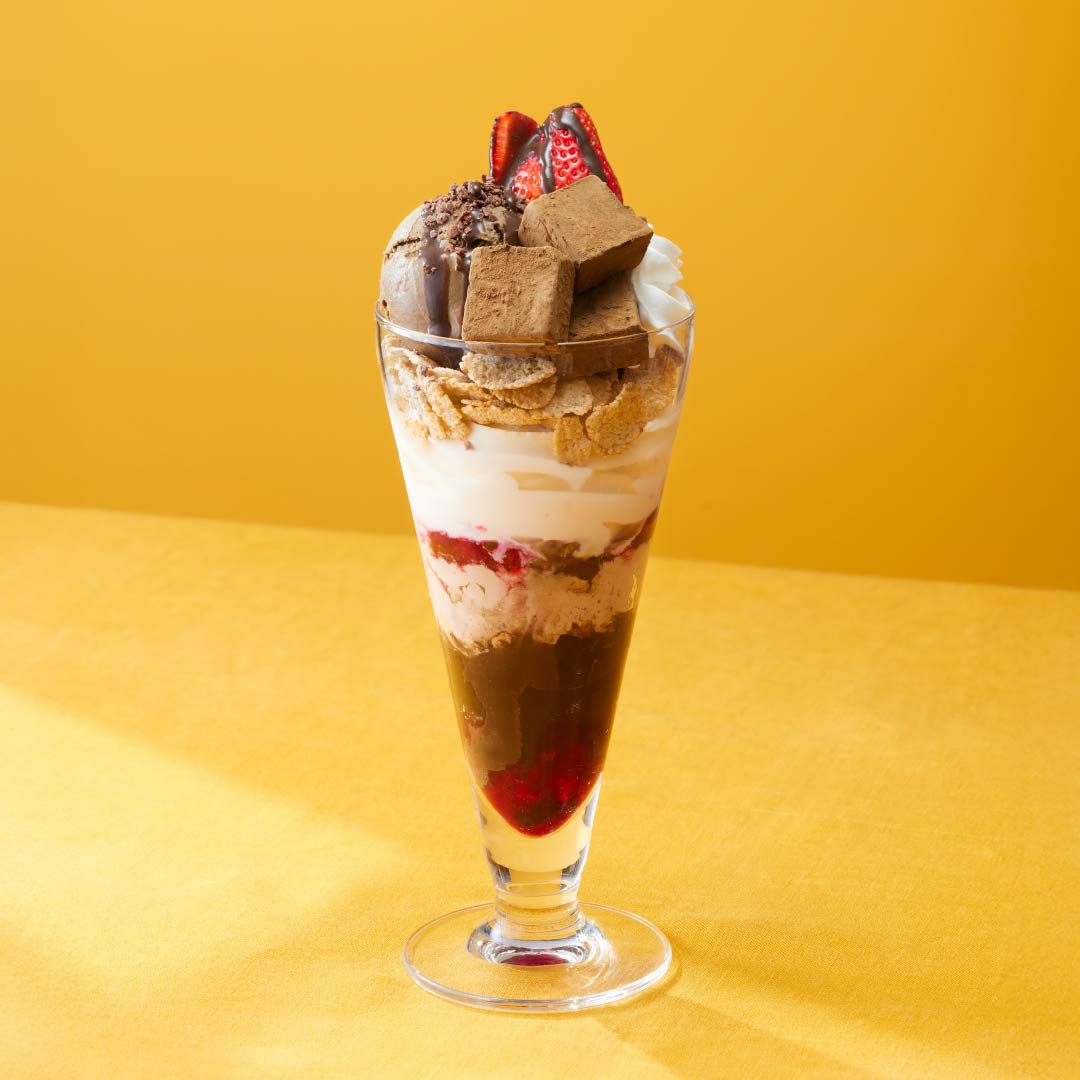 ほうじ茶ショコラベリーパフェ