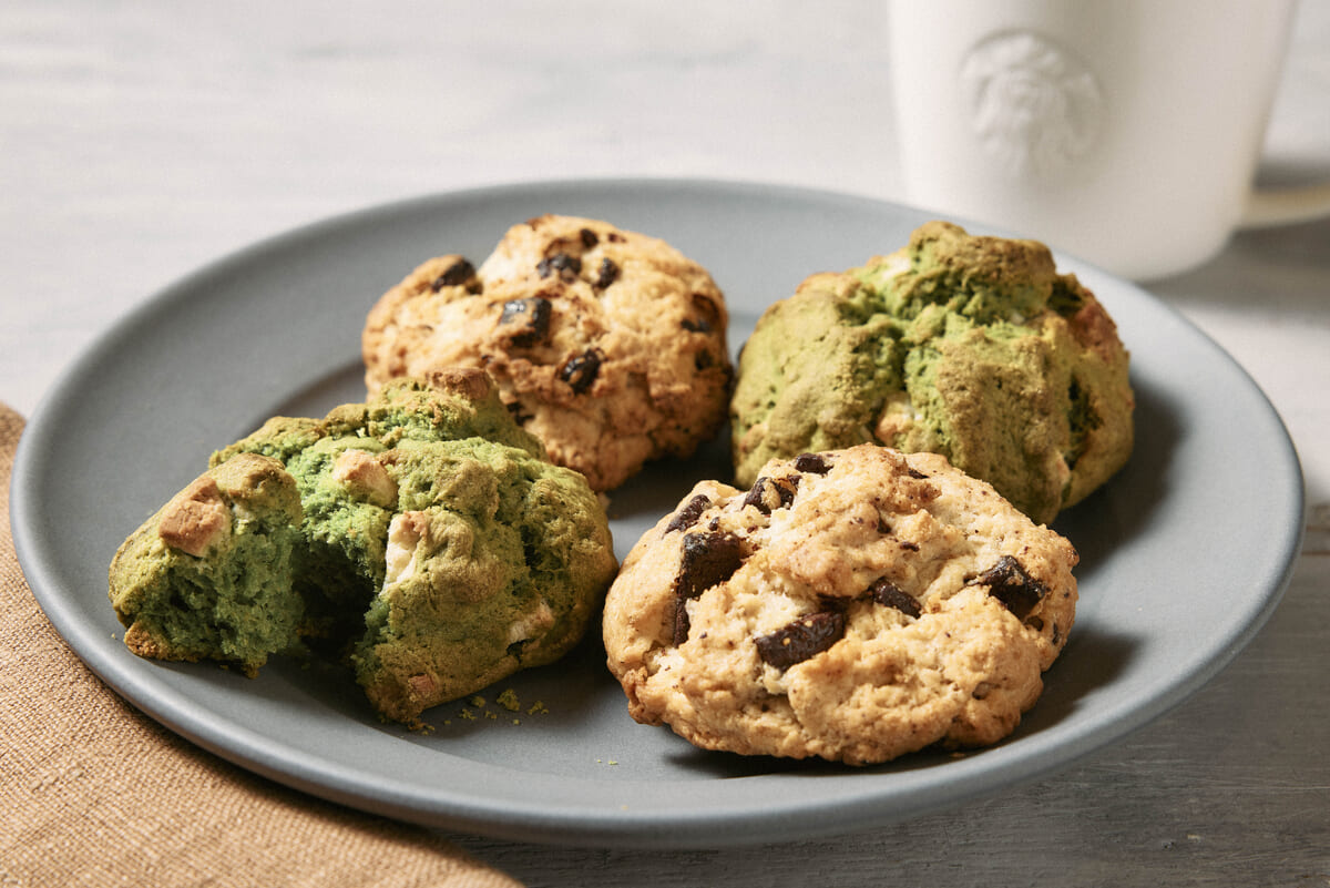 チョコレートチャンクスコーン/抹茶&ホワイトチョコスコーン