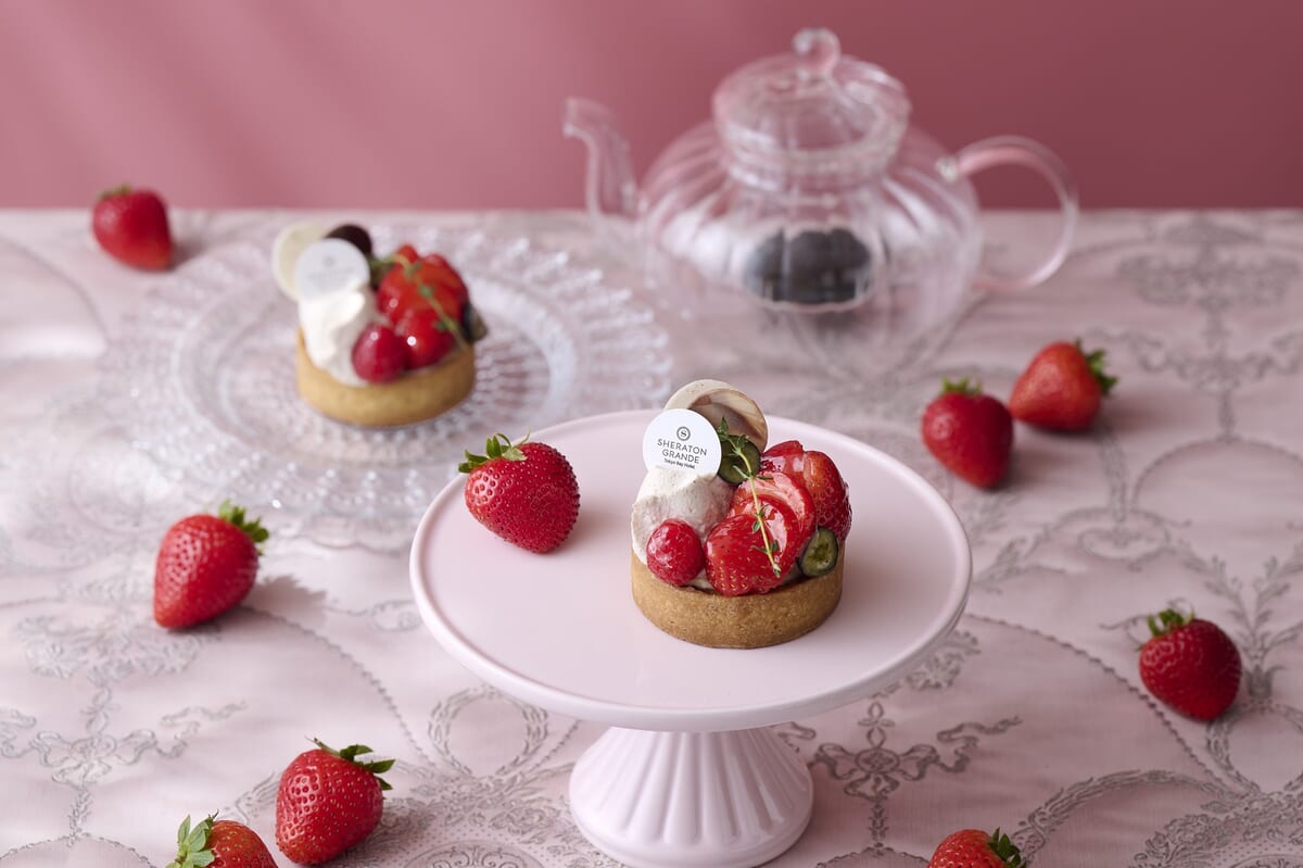 紅茶といちごのタルト