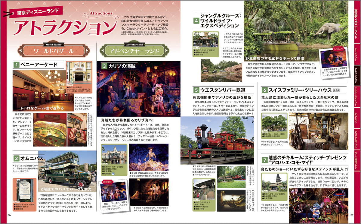 パークでどんな楽しみがあるかおさらいしておきたい方には