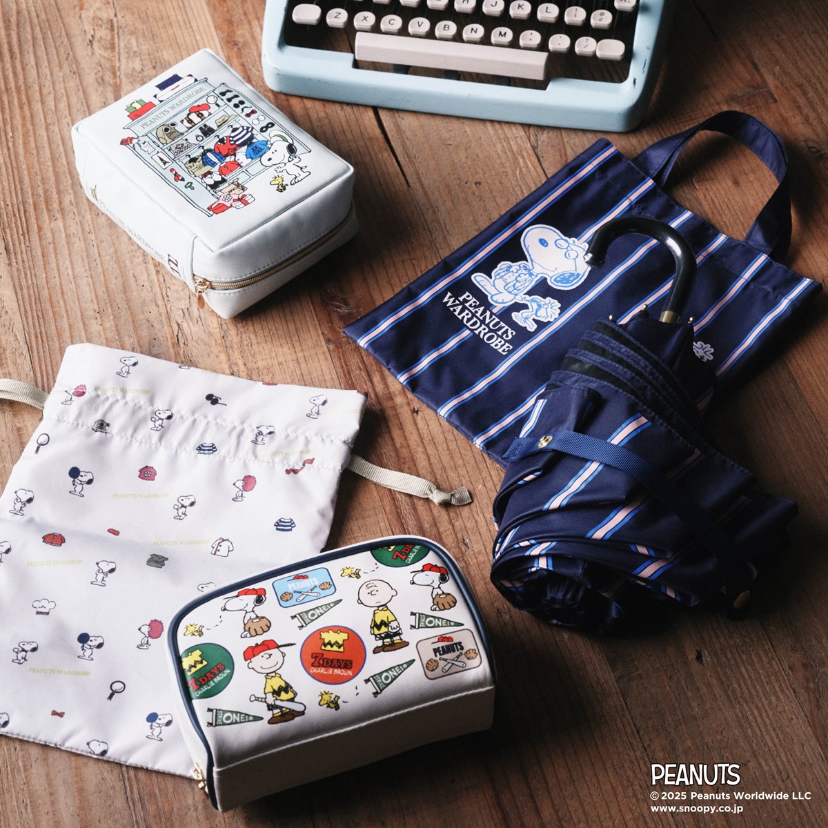 ブック型ポーチ/折りたたみ傘/巾着Mサイズ/スクエアポーチ