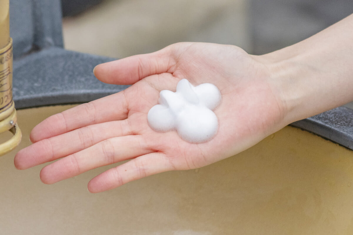 ミニーシェイプの泡