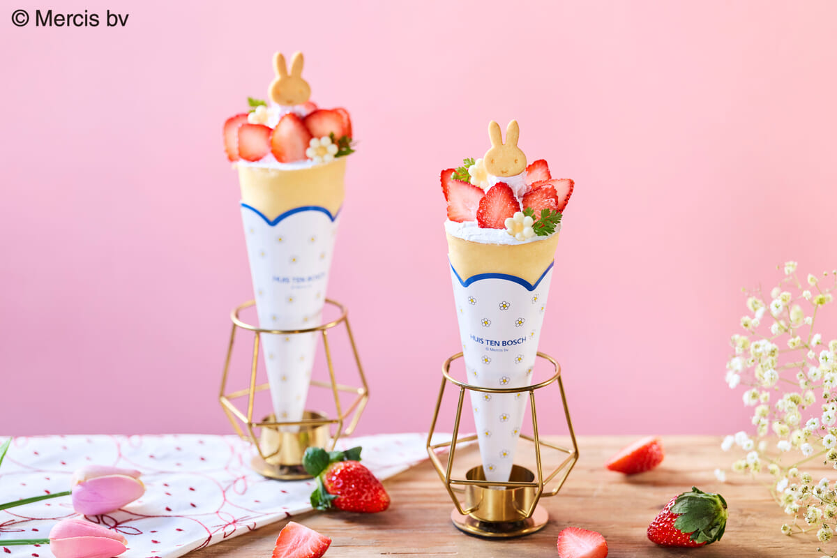 ミッフィーのいちごブーケクレープ