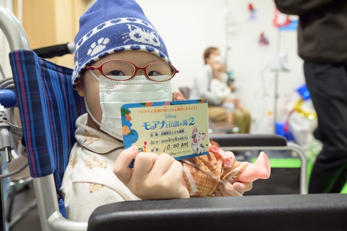 兵庫県立こども病院で上映会の様子②