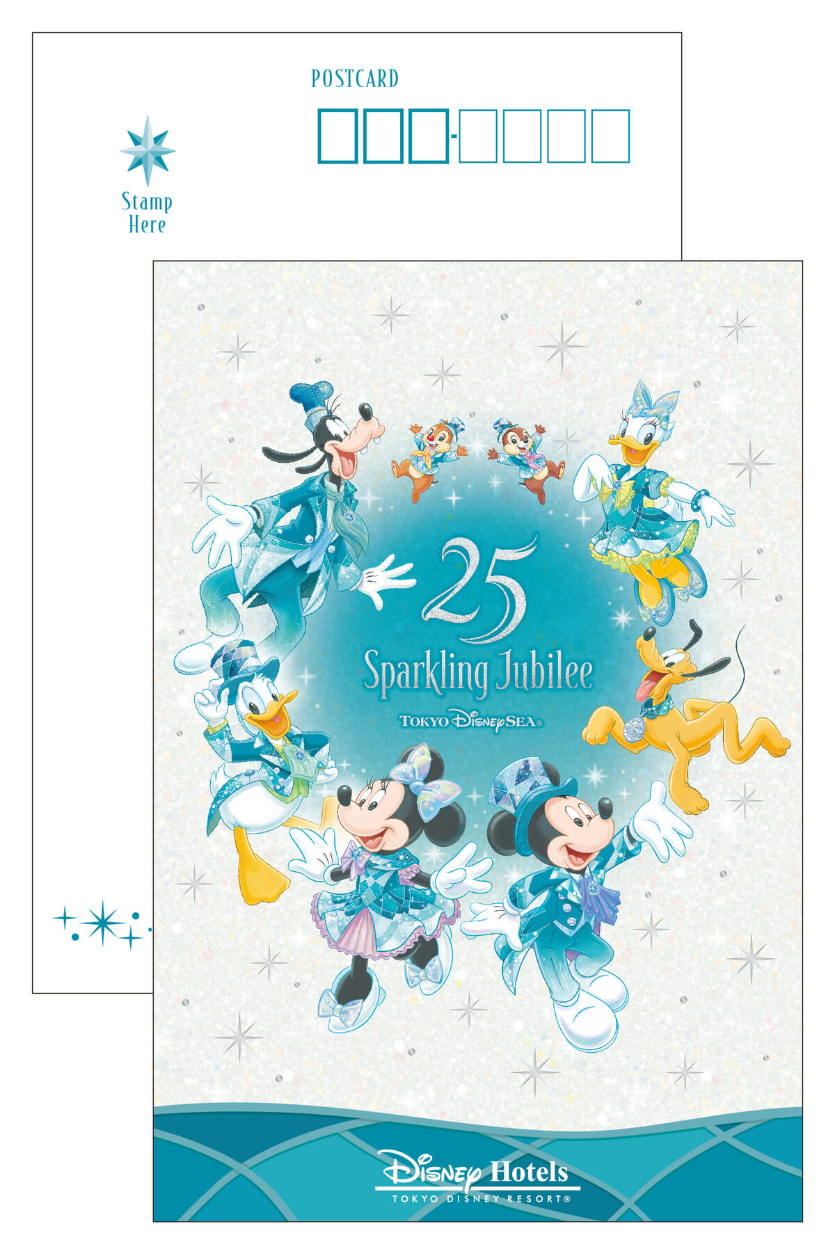 東京ディズニーシー25周年“スパークリング・ジュビリー”_ポストカード（共通デザイン）