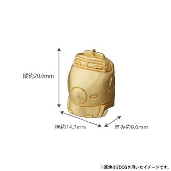 新幹線100系 純金ミニフィギュア　サイズ