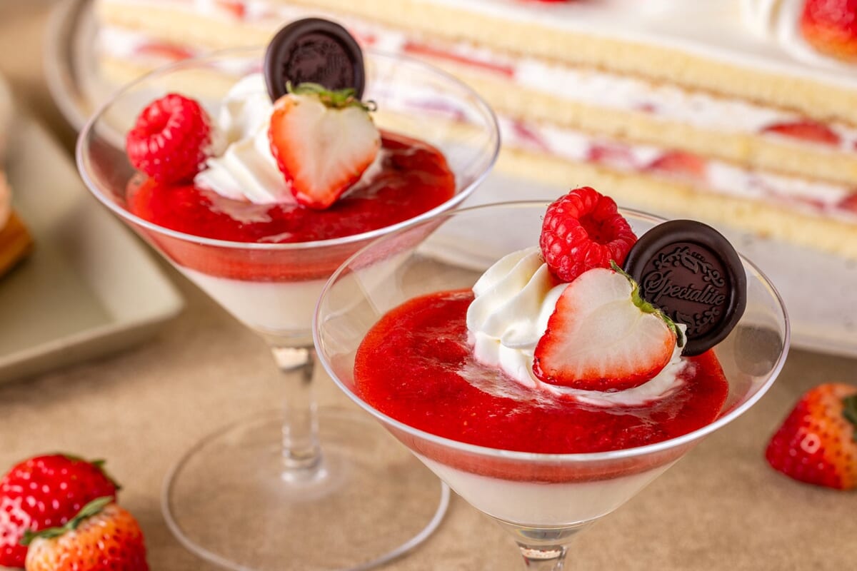 ライチのパンナコッタ