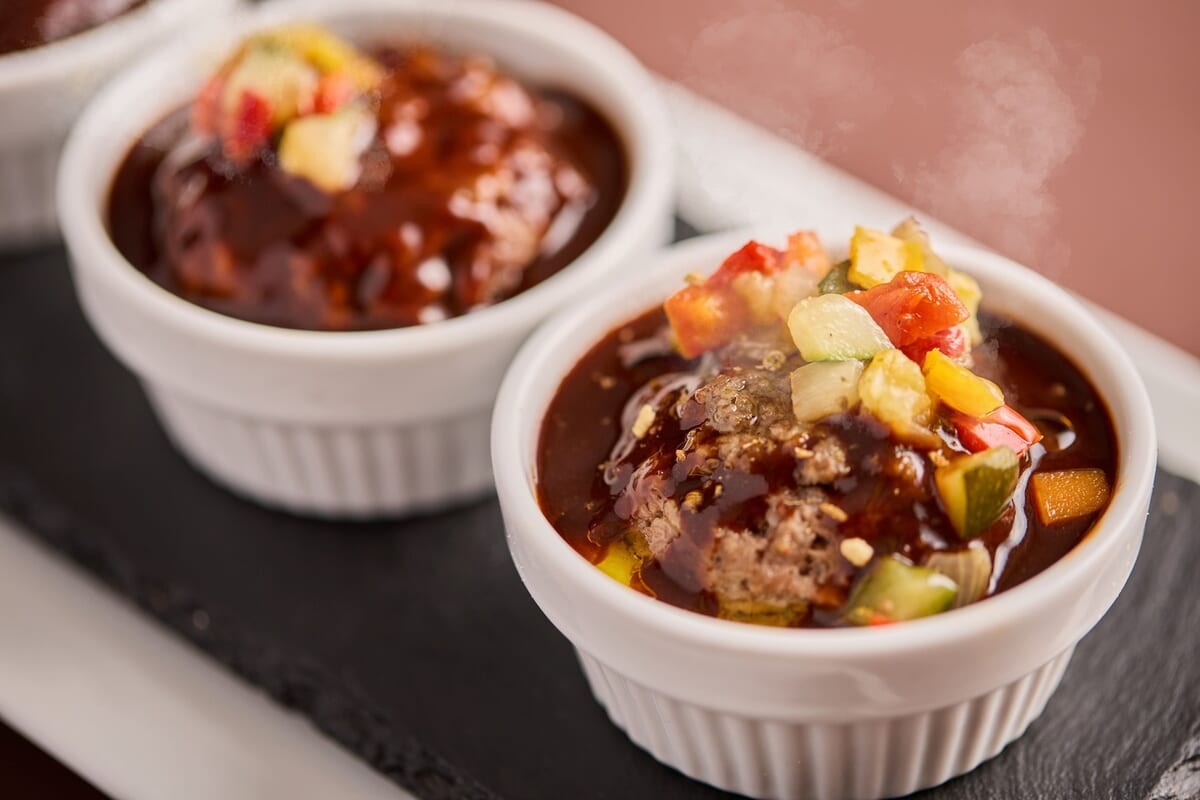 黒豚とビーフのミートローフ バルサミコ風味