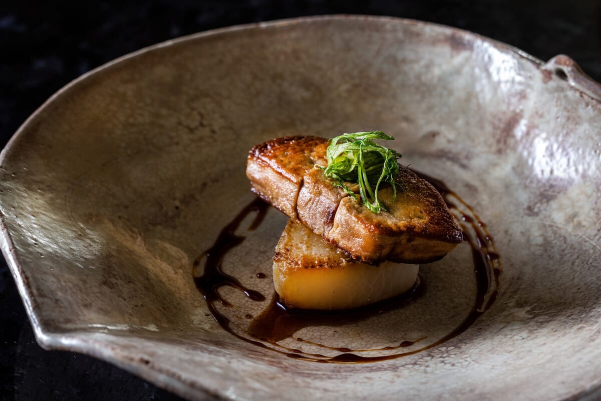 フォアグラと丸大根のステーキ