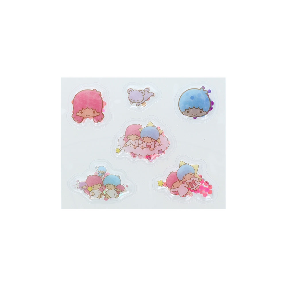 ぷにシャカシール リトルツインスターズ ピンク02