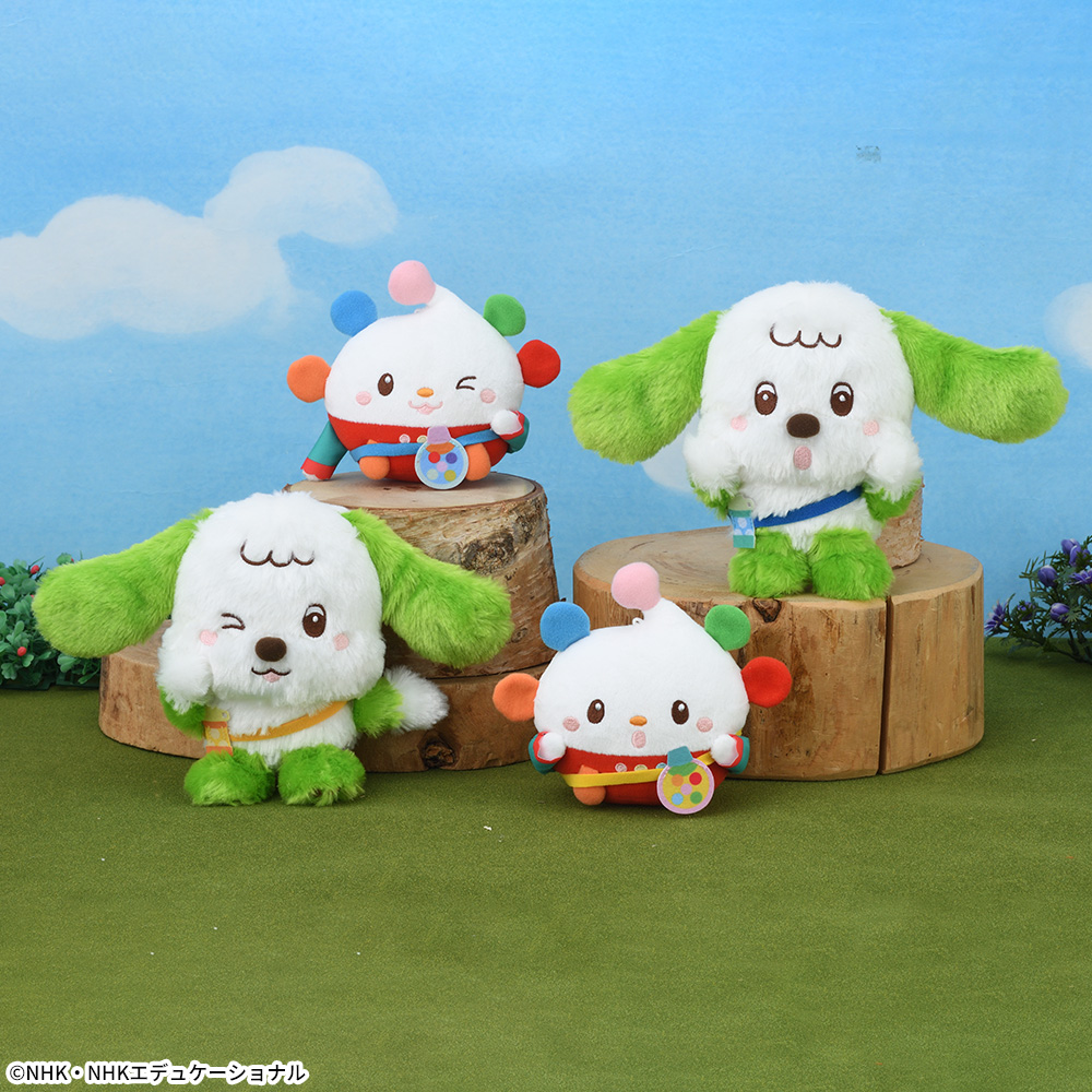 NHKいないいないばあっ！　ワンワン&ぽぅぽのぬいぐるみ　～おでかけコスチューム～