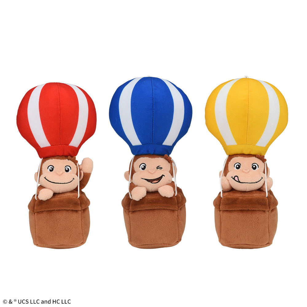 おさるのジョージ　ぬいぐるみ　気球