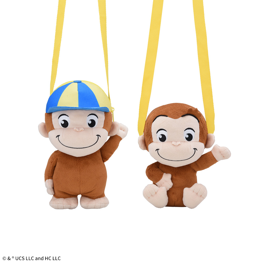 おさるのジョージ　プラチナムザッカぬいぐるみバッグ　ぽってり