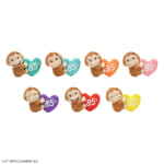 おさるのジョージ　マスコット　カラフルハート　85th