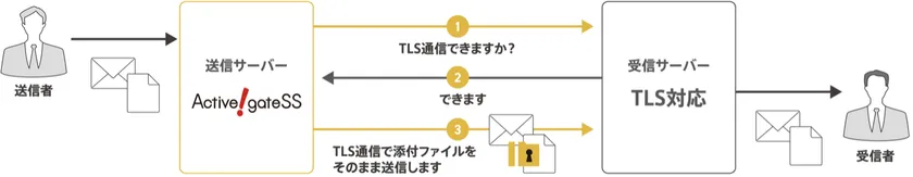TLS確認機能の概要図 TLS確認機能の概要図