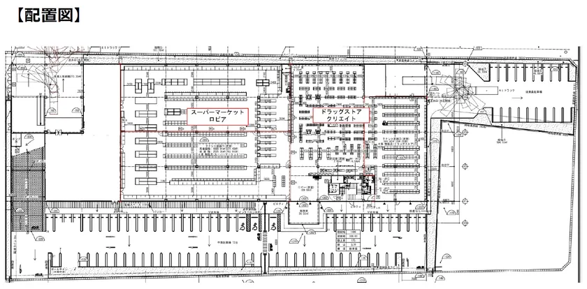 配置図 名古屋ちゃやまちモールの配置図
