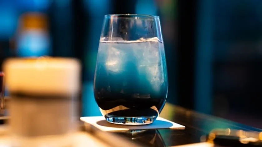 モンブランのインクをイメージしたウェルカムドリンク モンブランのインクをイメージしたウェルカムドリンク