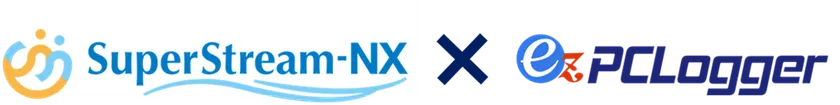『SuperStream-NX 勤怠管理』と『ez-PCLogger』の自動連携 SuperStream-NX 勤怠管理とez-PCLoggerの連携イメージ