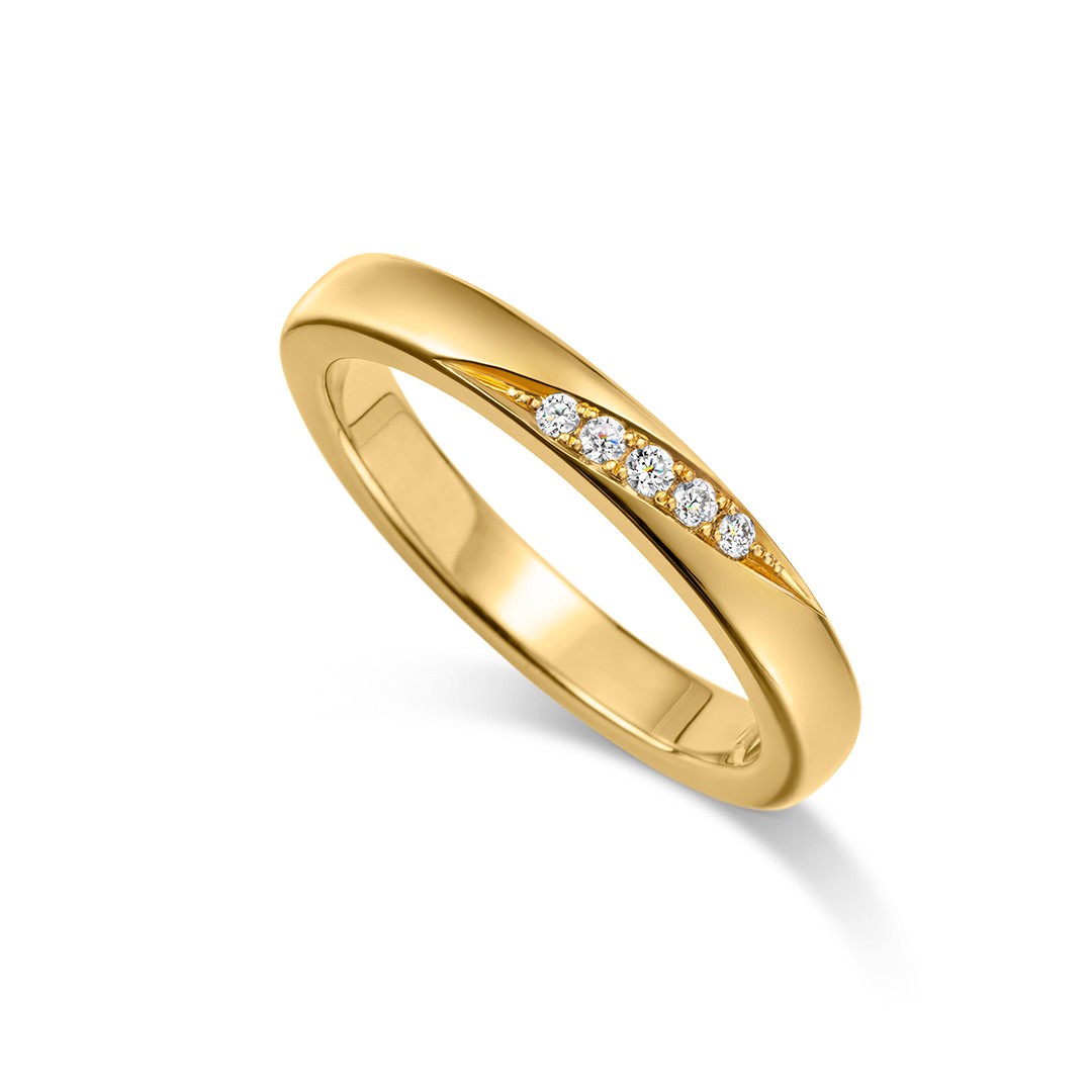 アレンジ例：表にメレダイヤモンドをセット