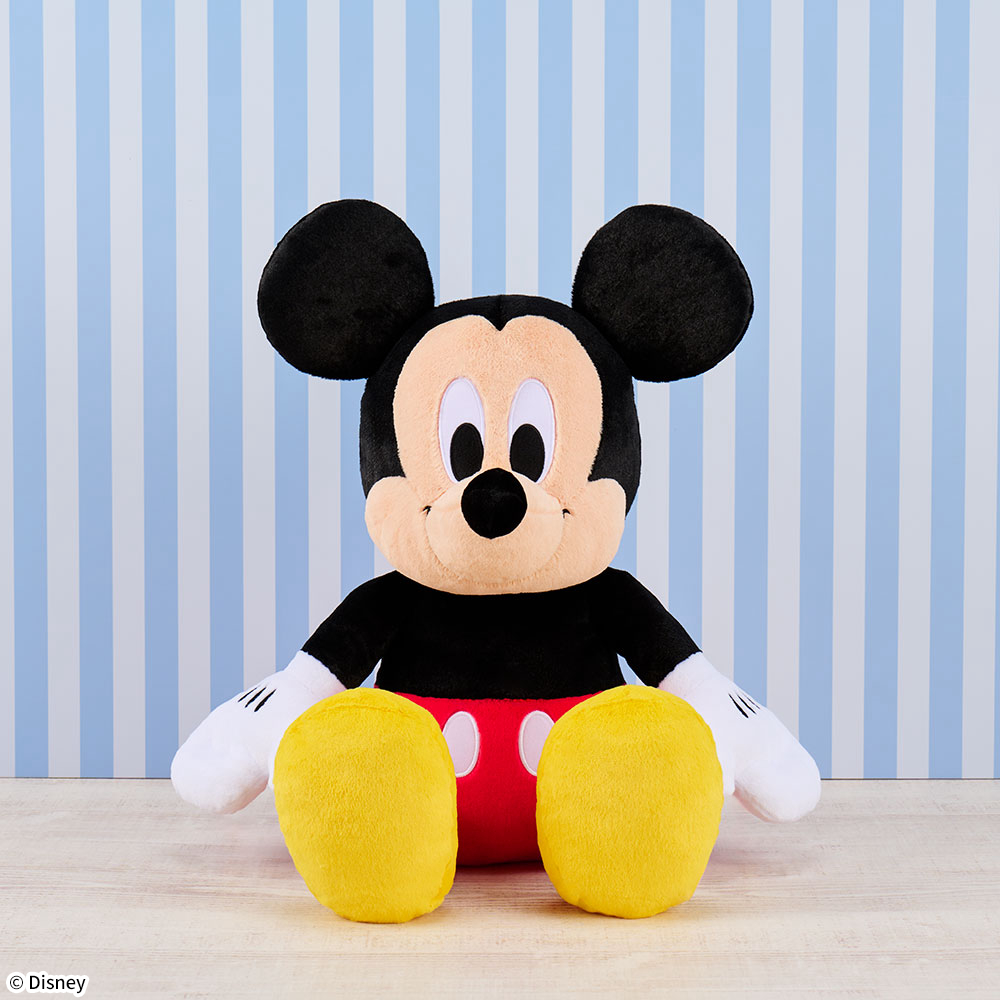 ミッキーマウス　グランデぬいぐるみ　おすわりVer.