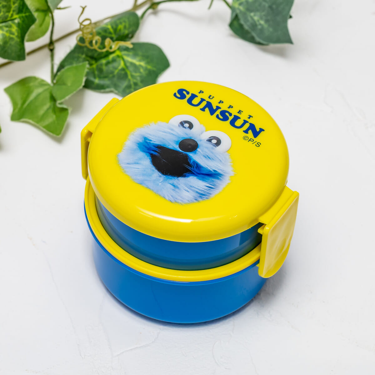 丸型ランチボックス2段 (フォーク付)