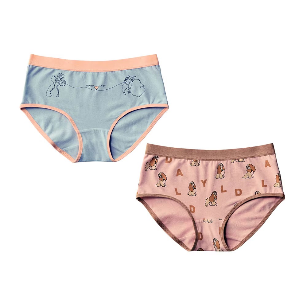 綿混ショーツ２柄セット　レディ＆トランプ