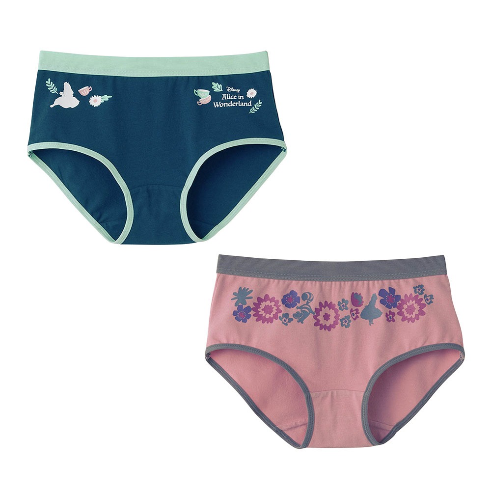 綿混ショーツ２柄セット　アリス