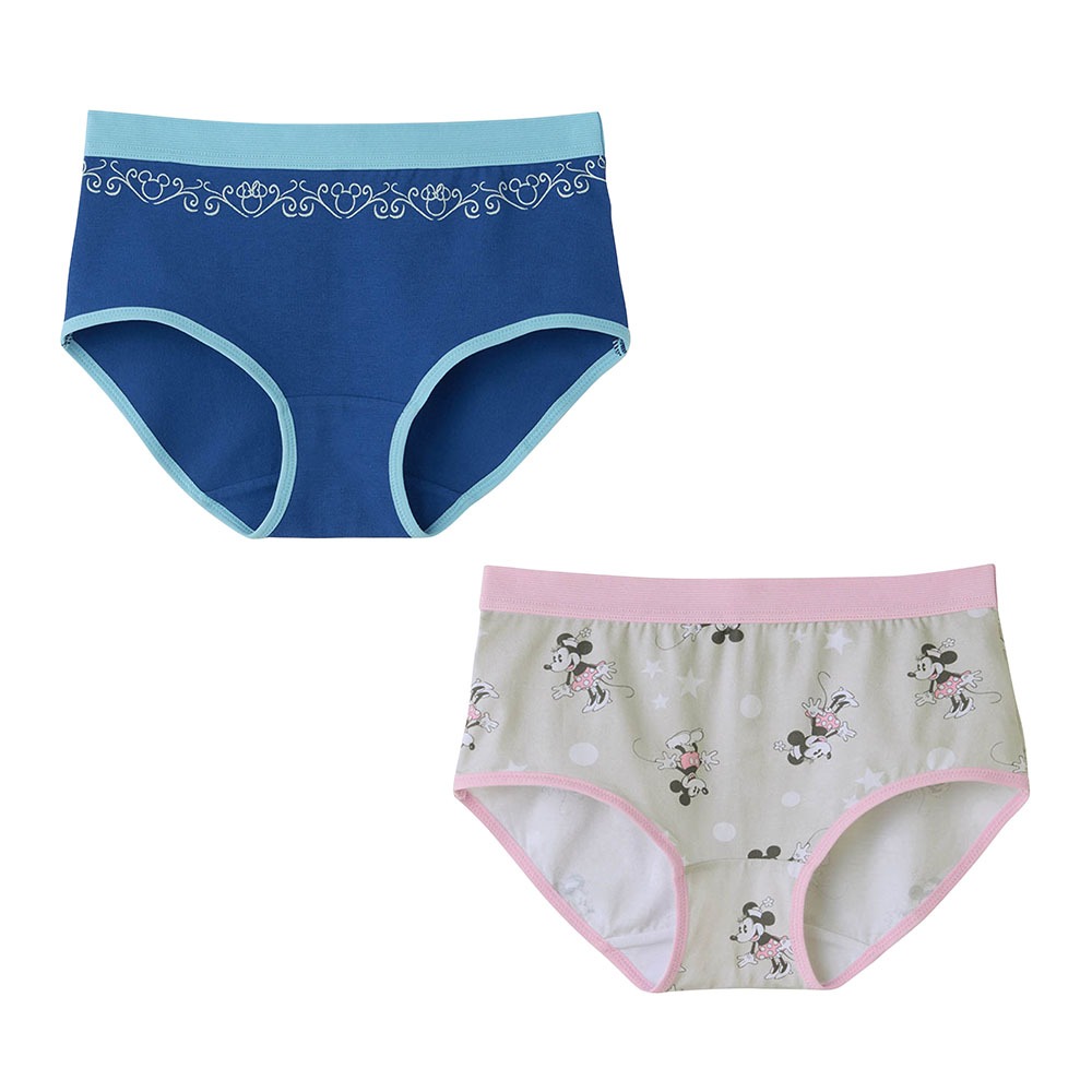 綿混ショーツ２柄セット　ミッキー＆ミニー