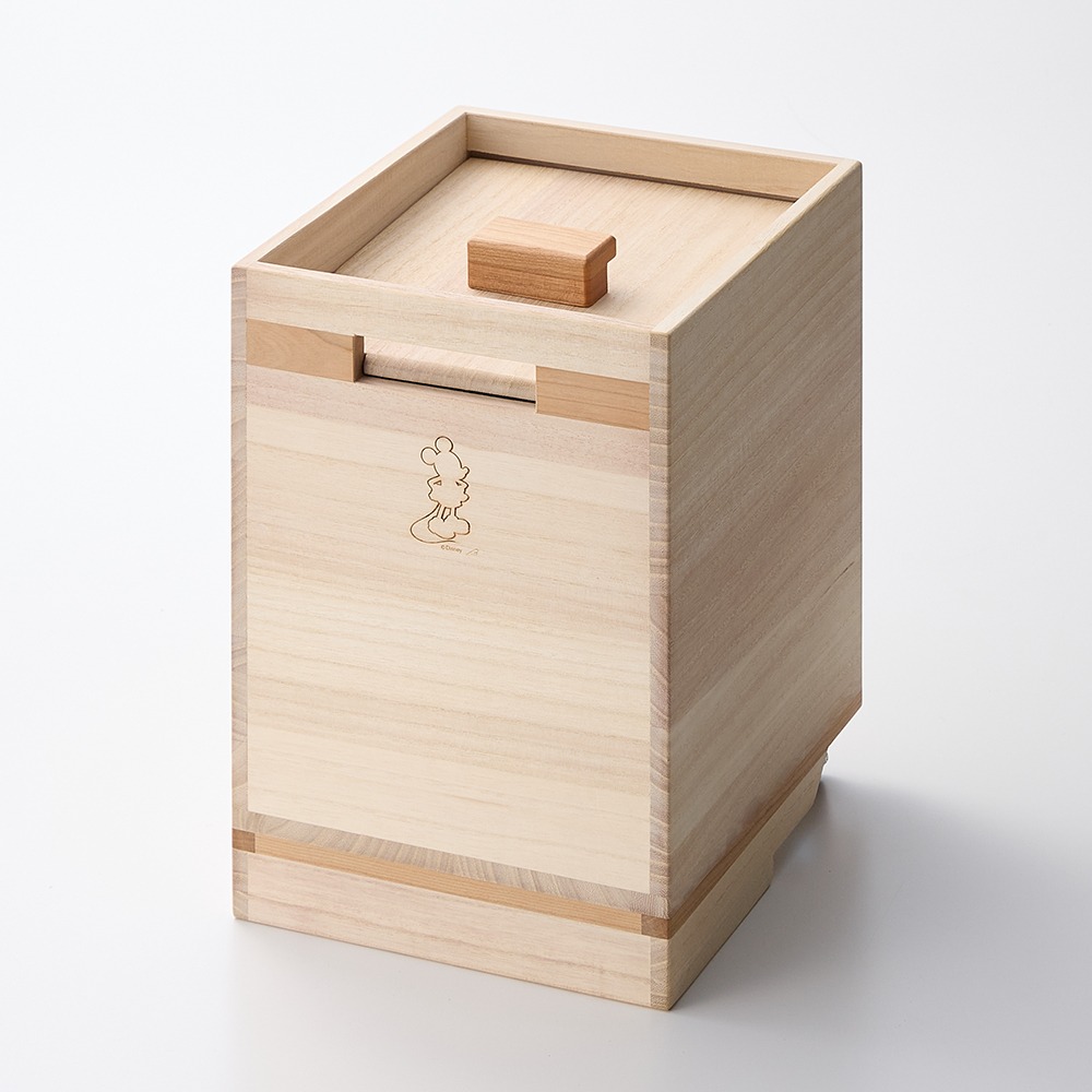 キャスター付き米びつキャスター付き米びつ　ミッキー